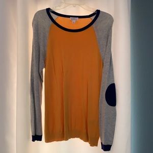 Market & Spruce Theresa Elbow Patch Raglan